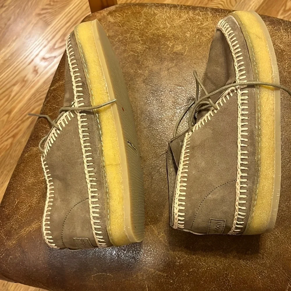 New Laidback London Shenje Crochet Lace Up Chukka Boots Camel Size 6, 7, 9
